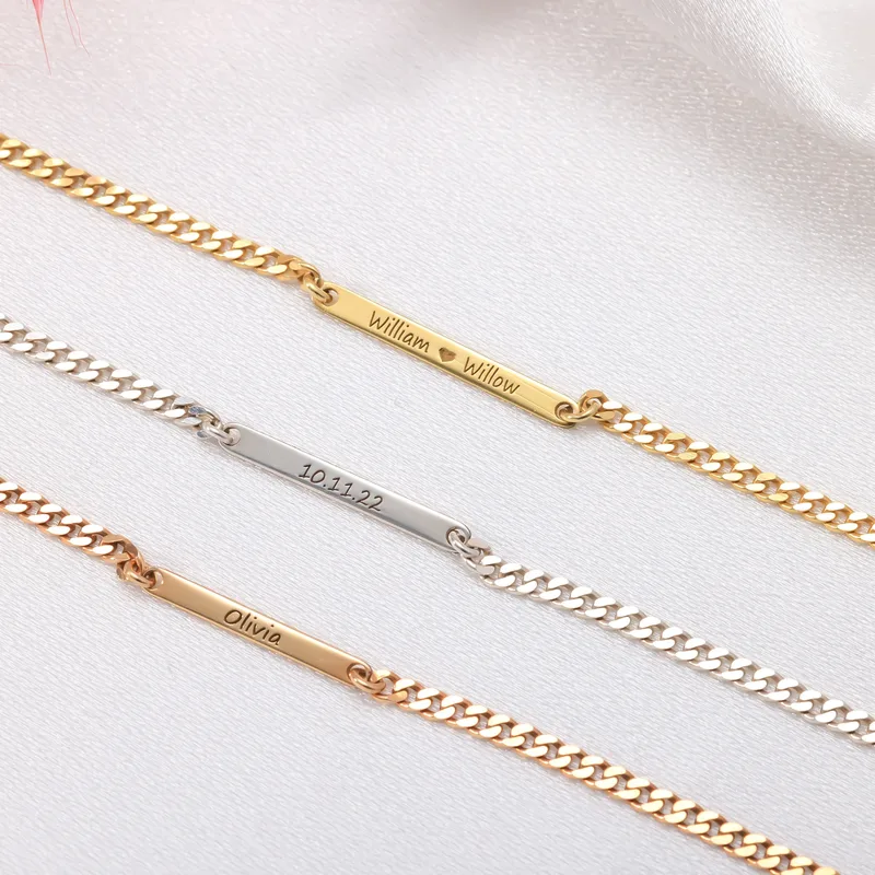 Personalized Bar Bracelet